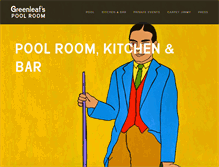 Tablet Screenshot of greenleafspoolroom.com